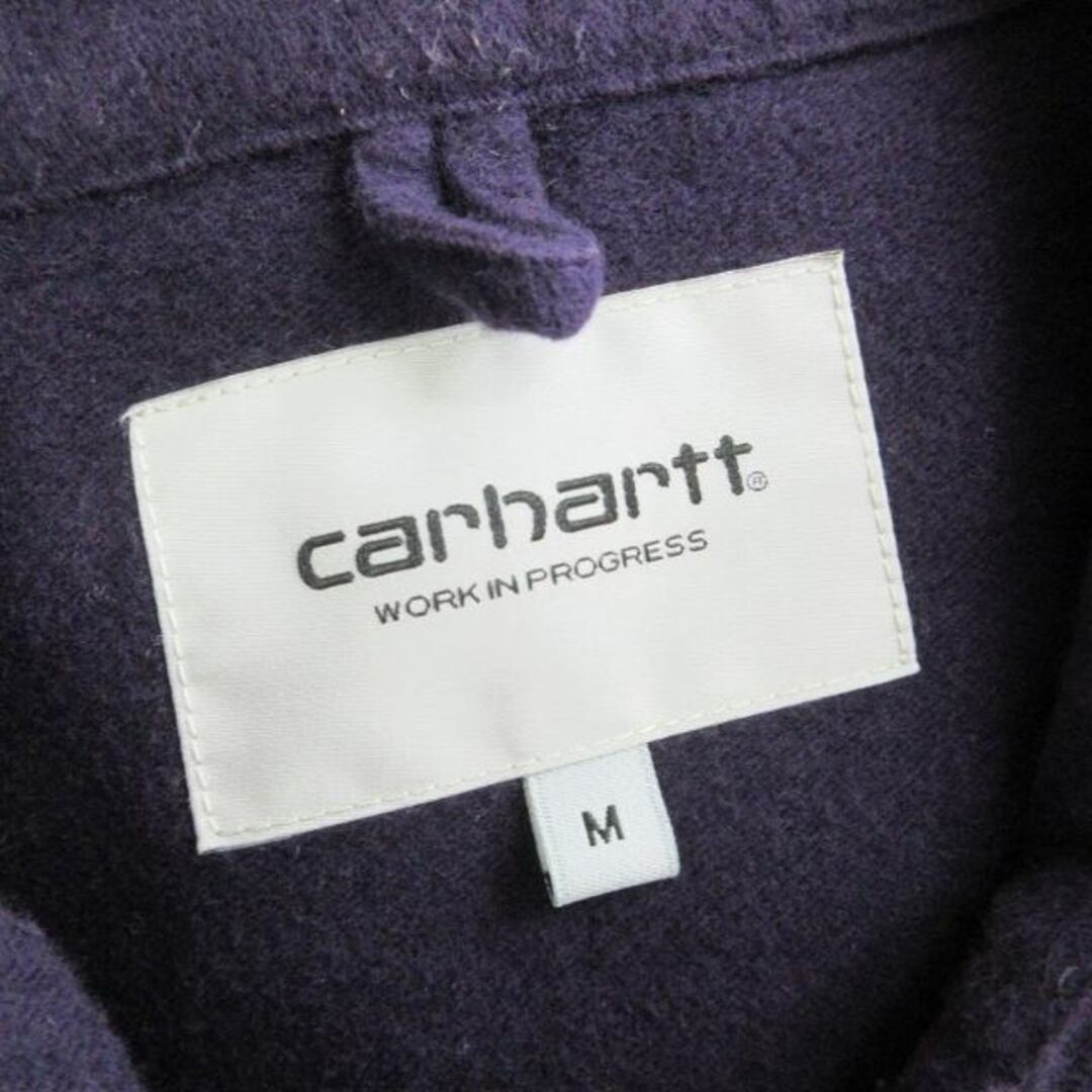 carhartt(カーハート)のカーハート シャツ 長袖 ボタンダウン コットン 無地 紫 パープル M メンズのトップス(シャツ)の商品写真