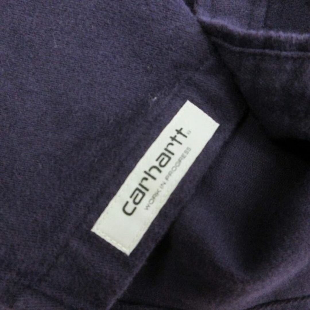 carhartt(カーハート)のカーハート シャツ 長袖 ボタンダウン コットン 無地 紫 パープル M メンズのトップス(シャツ)の商品写真