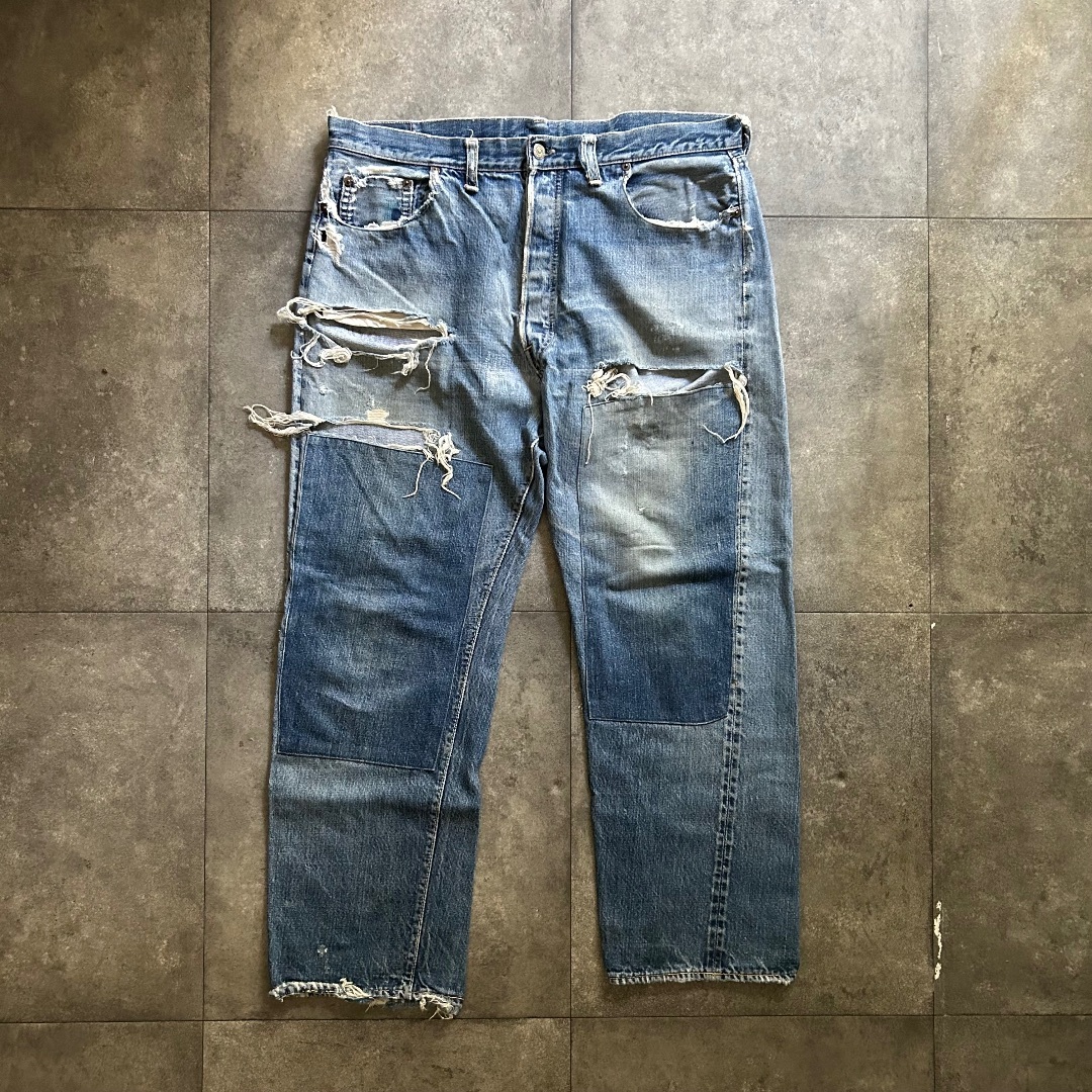 Levi's - 60s リーバイス501 BIG E デニム タイプモノ ボロ Levi's - 60s リーバイス501 BIG E デニム タイプモノ ボロ