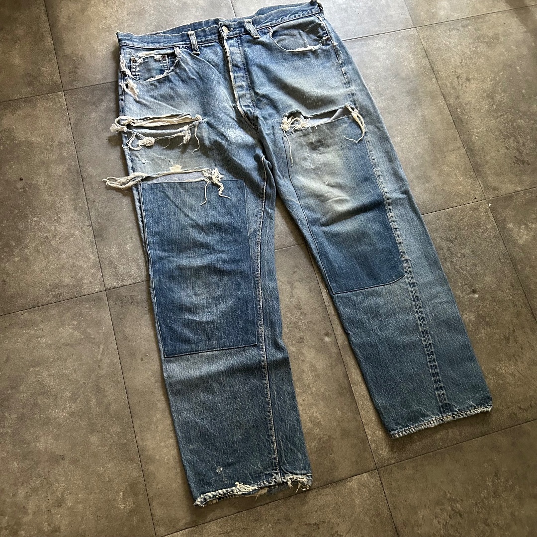 Levi's - 60s リーバイス501 BIG E デニム タイプモノ ボロ Levi's - 60s リーバイス501 BIG E デニム タイプモノ ボロ