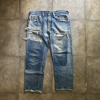 リーバイス(Levi's)の60s リーバイス501 BIG E デニム タイプモノ ボロ/グランジ(デニム/ジーンズ)