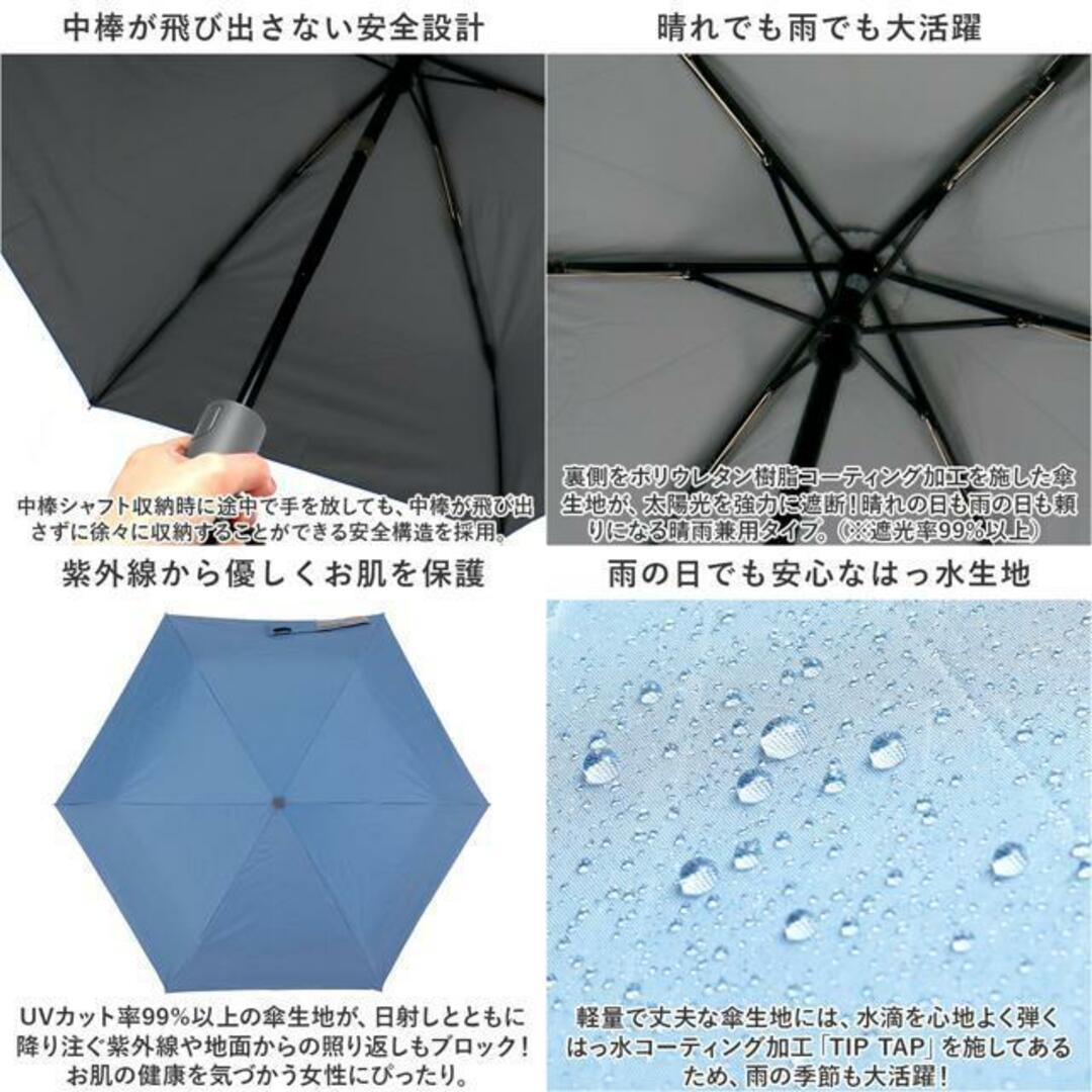 innovator イノベーター 晴雨兼用自動開閉ミニ傘 55cm レディースのファッション小物(傘)の商品写真