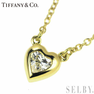 Tiffany & Co. - ティファニー K18YG ダイヤモンド ペンダントネックレス バイザヤード ハート