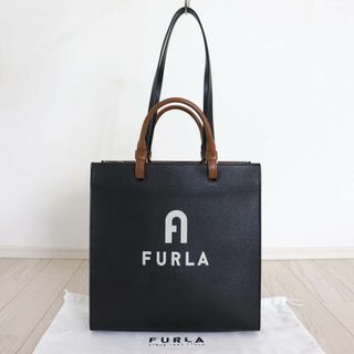 フルラ(Furla)の美品 FURLA フルラ ヴァーシティスタイル ショッピングバッグ トート(トートバッグ)