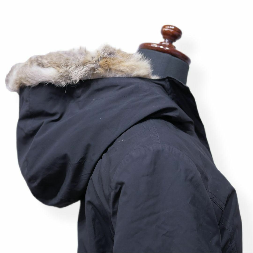 M-premier(エムプルミエ)の美品 エムプルミエ モッズコート ラビットファー ライナー付き 36 ブラック レディースのジャケット/アウター(モッズコート)の商品写真