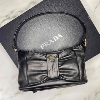 プラダ(PRADA)のプラダ　PRADA リボン　ハンドバッグ　ミニバッグ　アクセサリーポーチ(ハンドバッグ)