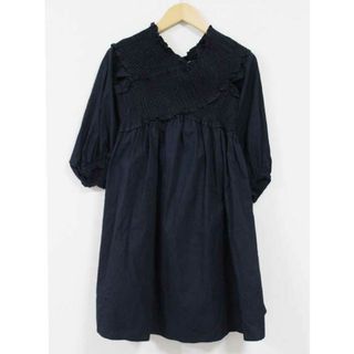 ザラ(ZARA)の【春物 新入荷】☆ZARA/ザラ☆クロスチュニックブラウス/シャツ/ブラウス/ワンピース/無地/七分袖 ネイビー/紺 レディース S【中古】春夏 923042(シャツ/ブラウス(半袖/袖なし))