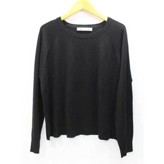 ザラ(ZARA)の【春物 新入荷】‡ZARA/ザラ‡レーヨンアクリルニット/長袖 ブラック/黒 レディース M【中古】 春秋 423042(ニット/セーター)