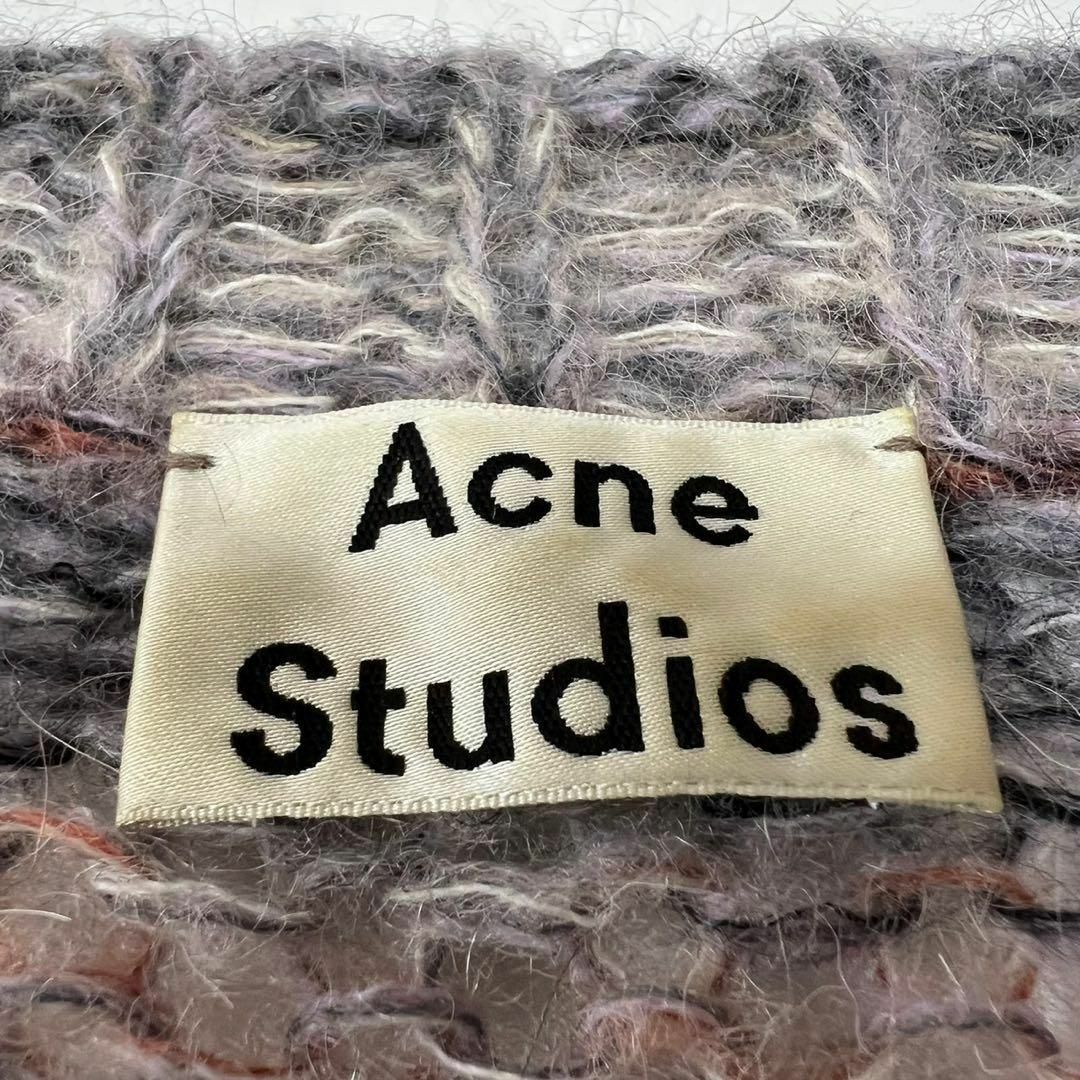 Acne Studios(アクネストゥディオズ)のacne studios 2018AW モヘアウールボーダーレースニット レディースのトップス(ニット/セーター)の商品写真