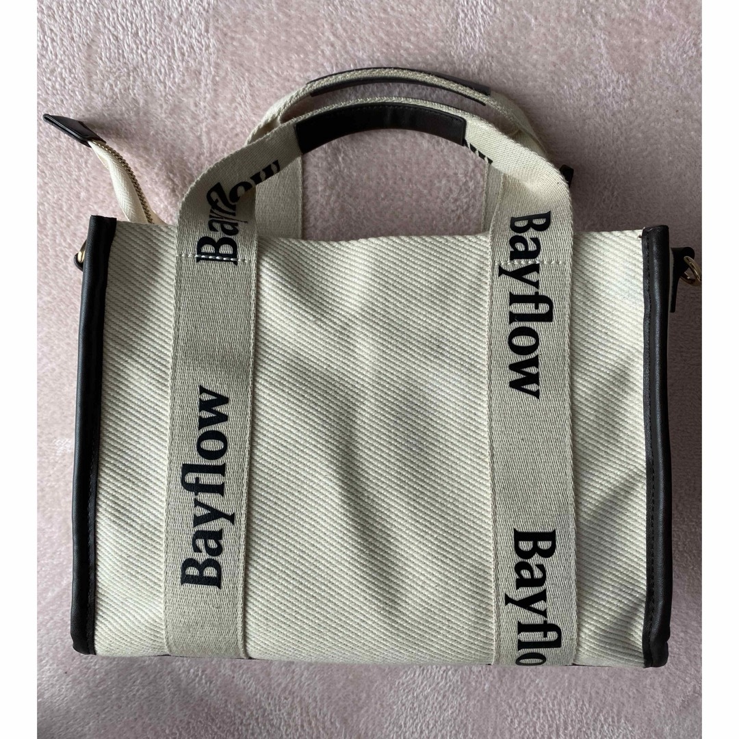 BAYFLOW(ベイフロー)の【めぐち様専用】 BAYFLOW ロゴテープスクエアトート ダークブラウン レディースのバッグ(トートバッグ)の商品写真
