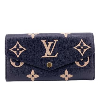 ルイヴィトン(LOUIS VUITTON)のルイヴィトン LOUIS VUITTON 長財布
 モノグラムアンプラント ポルトフォイユ サラ M80496 ブラック(財布)