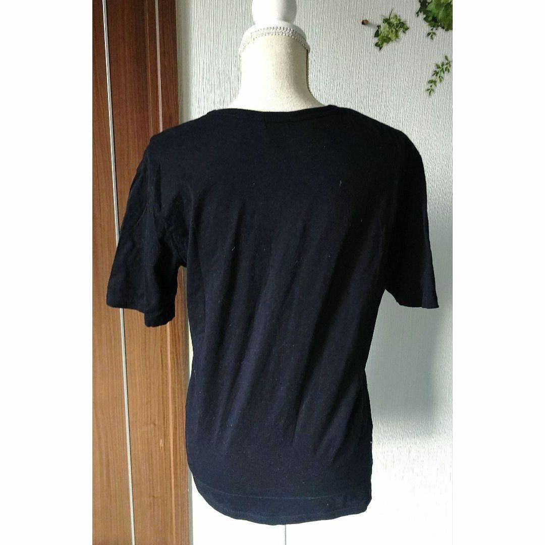 COMME CA ISM(コムサイズム)のno.1　メンズL　コムサイズム　黒のプリントTシャツ メンズのトップス(Tシャツ/カットソー(半袖/袖なし))の商品写真