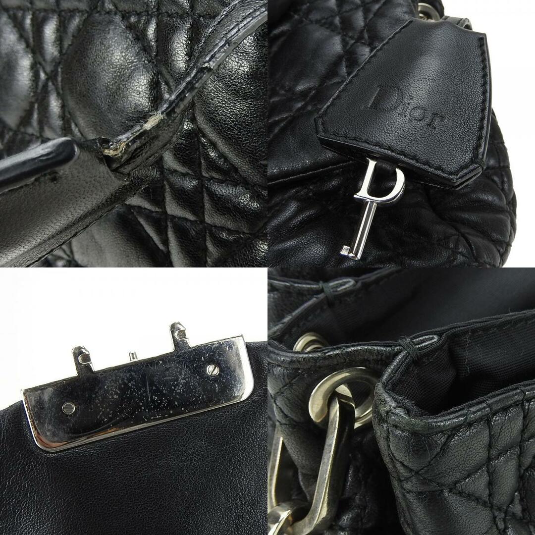 Dior(ディオール)の【中古】 ディオール ショルダーバッグ レディディオール レザー ブラック シルバー金具 カナージュ 肩掛け チェーン レディース 女性 Dior レディースのバッグ(ショルダーバッグ)の商品写真