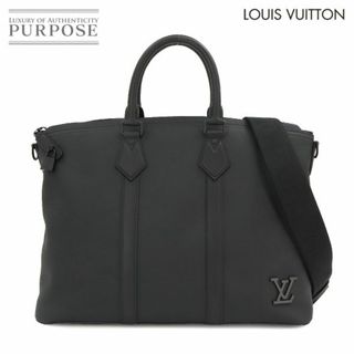 LOUIS VUITTON - 未使用 展示品 ルイ ヴィトン LOUIS VUITTON アエログラム ロックイット トート ショルダー バッグ レザー ブラック M59158 RFID VLP 90227461