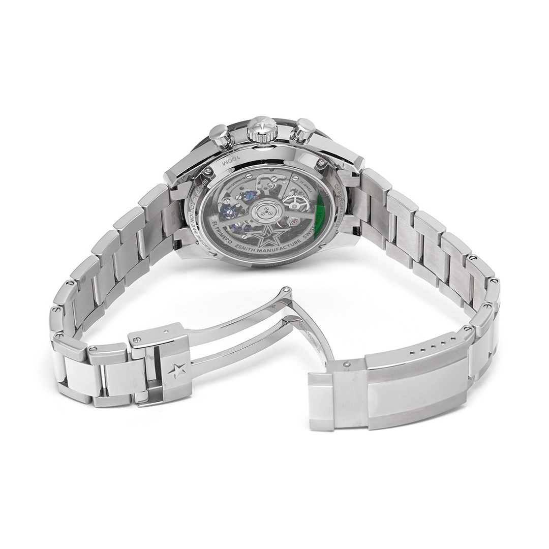 ZENITH(ゼニス)の中古 ゼニス ZENITH 03.3108.3600/57.M3100 グリーンラッカー /シルバー メンズ 腕時計 メンズの時計(腕時計(アナログ))の商品写真
