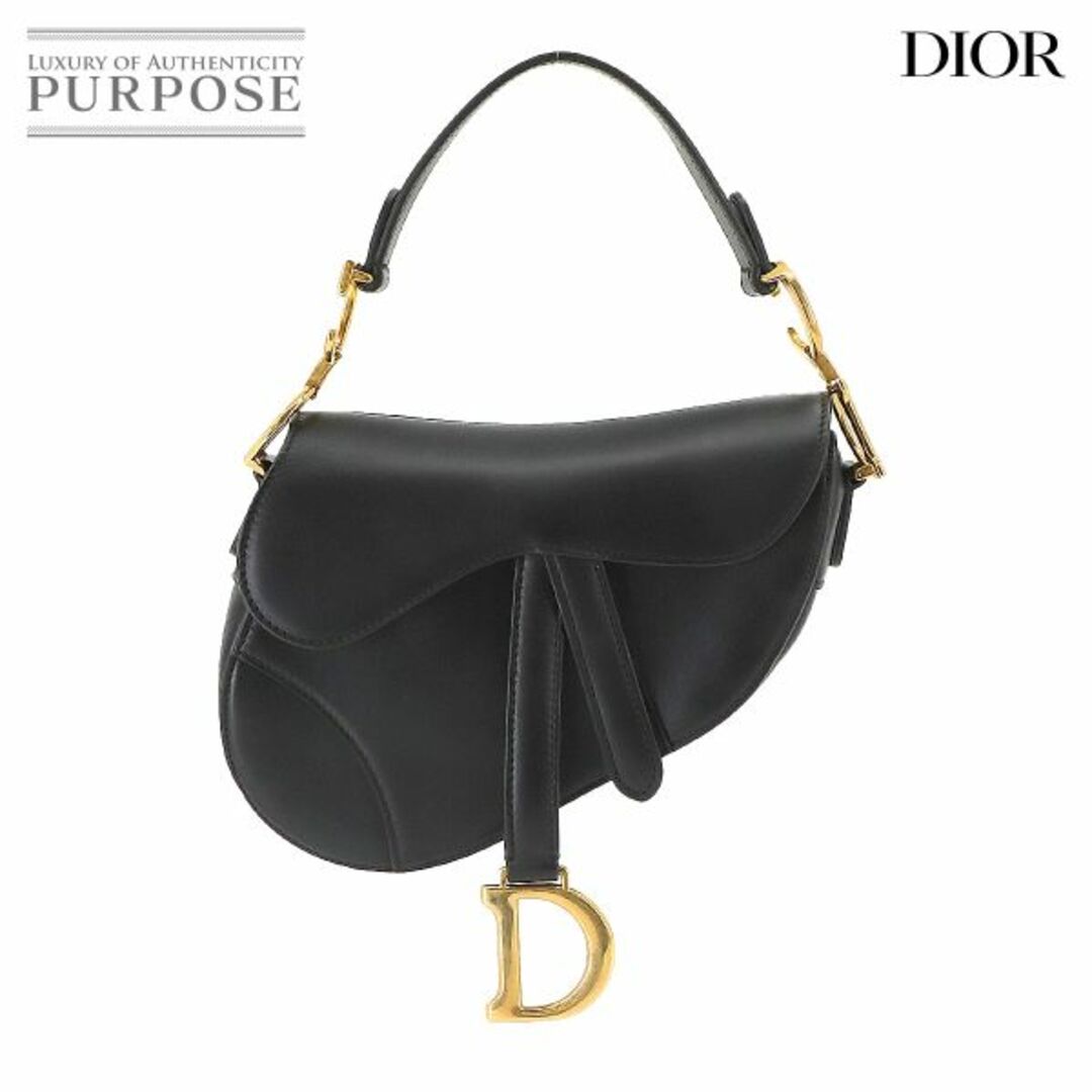 Christian Dior(クリスチャンディオール)の新品同様 クリスチャン ディオール Christian Dior サドル ミニ ハンド バッグ レザー ブラック VLP 90228380 レディースのバッグ(ハンドバッグ)の商品写真