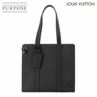 ルイヴィトン(LOUIS VUITTON)の未使用 展示品 ルイ ヴィトン LOUIS VUITTON アエログラム テイクオフ トート バッグ レザー ブラック M57308 RFID VLP 90228894(トートバッグ)