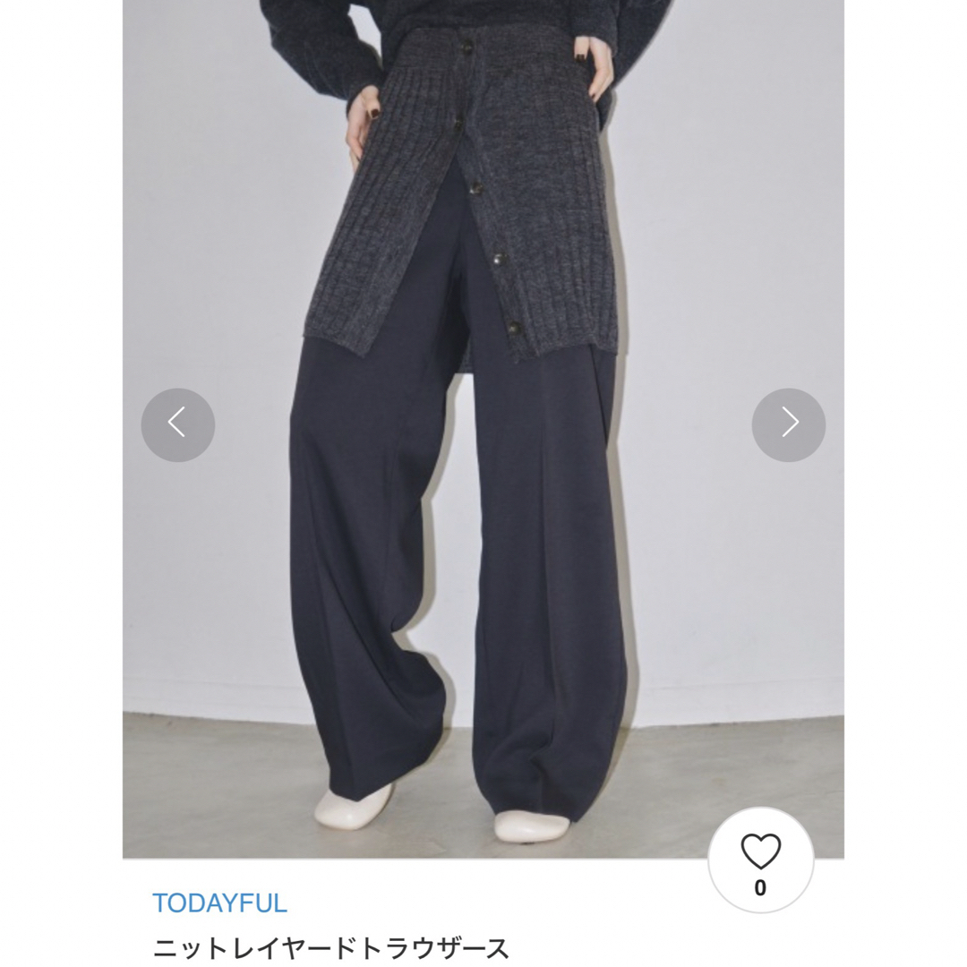 TODAYFUL(トゥデイフル)のTODAYFUL トゥデイフル / Knit Layered Trousers  レディースのパンツ(カジュアルパンツ)の商品写真