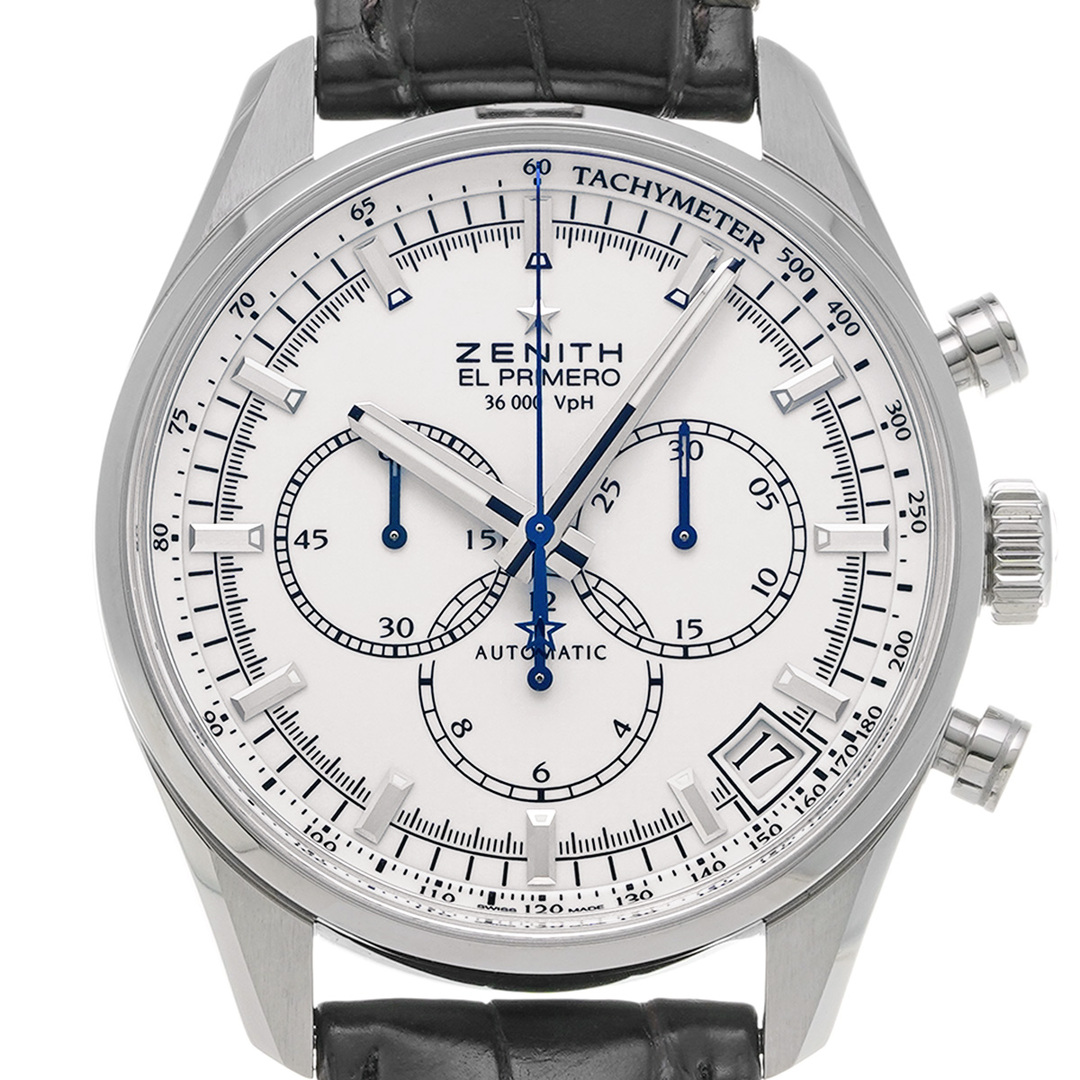 ZENITH(ゼニス)の中古 ゼニス ZENITH 03.2080.400/01.C494 ホワイト メンズ 腕時計 メンズの時計(腕時計(アナログ))の商品写真