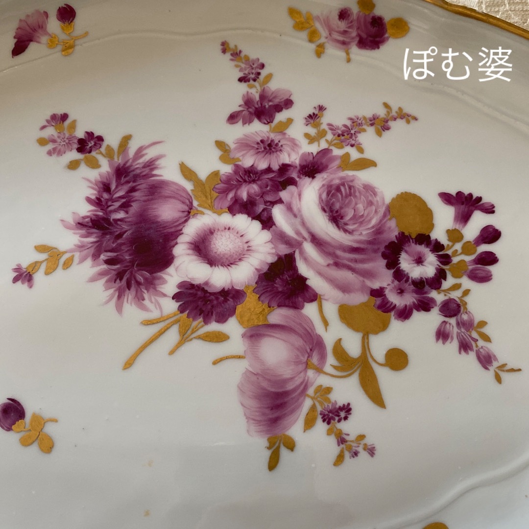 MEISSEN - 【アンティークマイセン】18世紀/楕円皿 トレイ MEISSEN - 【アンティークマイセン】18世紀/楕円皿 トレイ