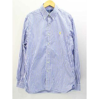 ラルフローレン(Ralph Lauren)の【春物 新入荷】‡RALPH LAUREN/ラルフ ローレン‡ストライプシャツ/長袖 ブルー×ホワイト/青×白 メンズ SP 【中古】春秋 423042(シャツ)