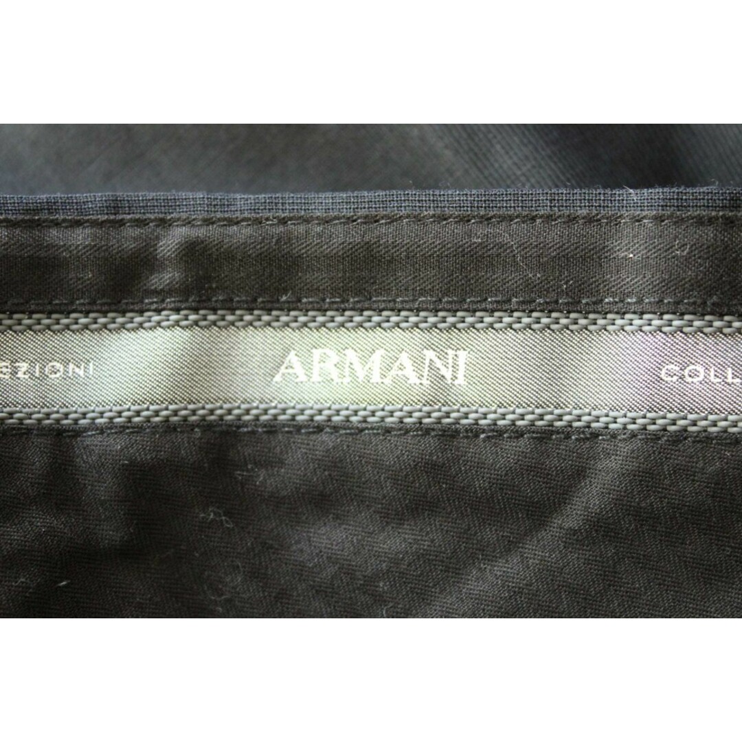 ARMANI COLLEZIONI(アルマーニ コレツィオーニ)の【春夏物 新入荷】●ARMANI COLLEZIONI/アルマーニコレッツォーニ●スラックス/ロングパンツ/長ズボン/十分丈 ブラック/黒 メンズ 56 【中古】春夏 223042 メンズのスーツ(スラックス/スーツパンツ)の商品写真