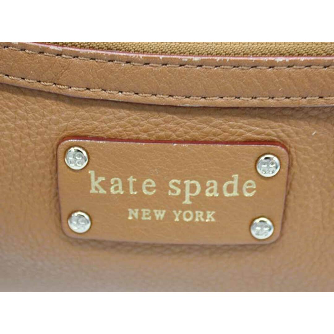 kate spade new york(ケイトスペードニューヨーク)の【新入荷】★kate spade new york/ケイトスペード ニューヨーク★WKRU1134/レザーショルダーバッグ/かわいい/きれいめ/バッグ/鞄 キャメル/茶系 レディース【中古】春夏秋冬 723042 レディースのバッグ(メッセンジャーバッグ)の商品写真