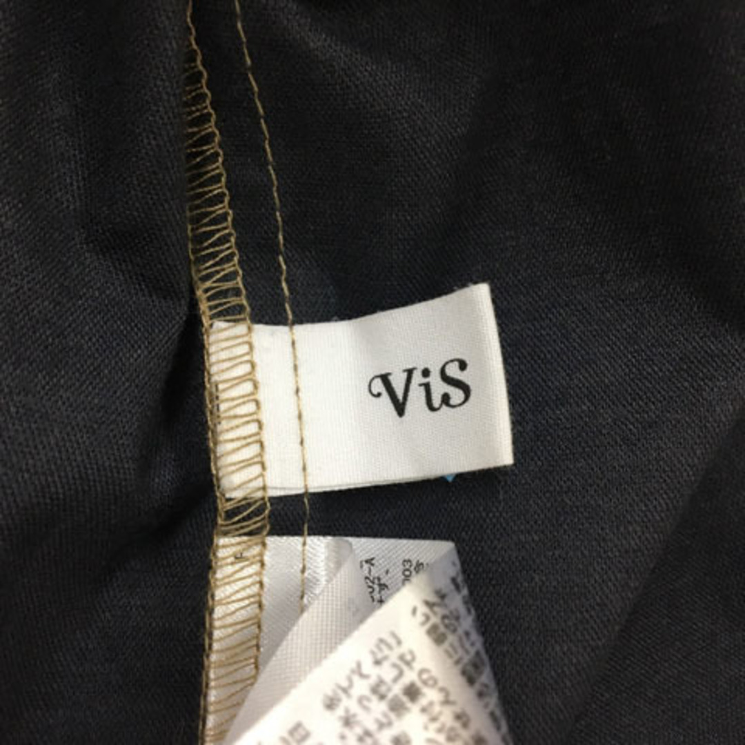 ViS(ヴィス)のビス カットソー ジャケット ラウンドネック ノーカラー 七分袖 F ベージュ レディースのトップス(その他)の商品写真