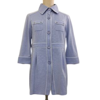 クレージュ(Courreges)のクレージュ シャツ ブラウス スタンダード ストライプ 七分袖 38 青 白(その他)