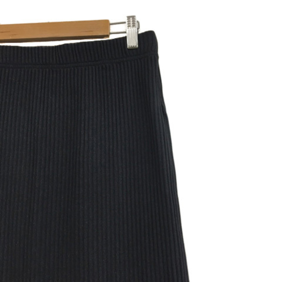 DouDou(ドゥドゥ)のドゥドゥ スカート タイト ロング リブ ウエストゴム イージー F 黒 レディースのスカート(ロングスカート)の商品写真