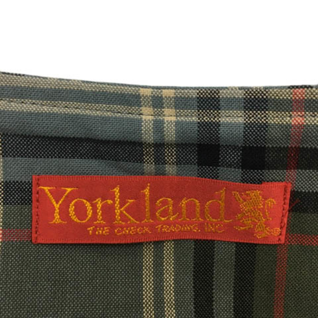 Yorkland(ヨークランド)のヨークランド スカート フレア ギャザー 膝丈 チェック 9AR 青 緑 レディースのスカート(ひざ丈スカート)の商品写真