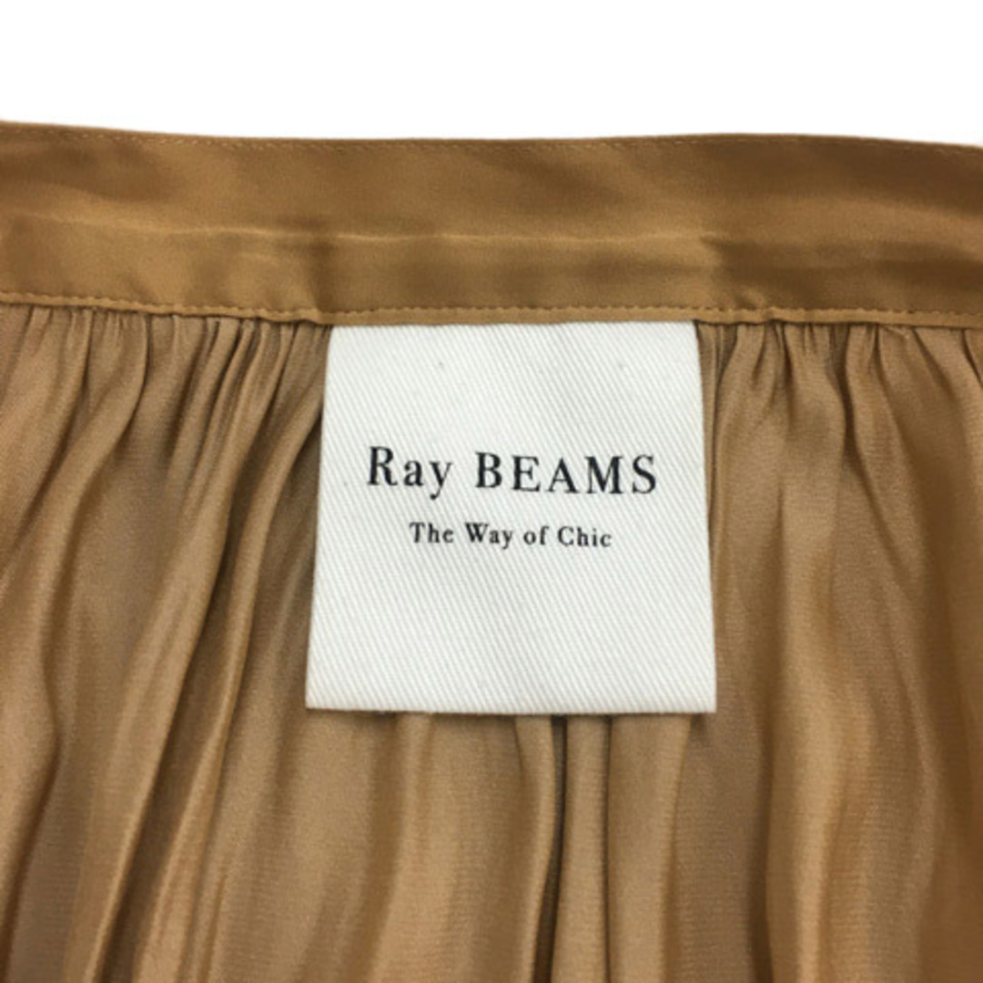 Ray BEAMS(レイビームス)のレイビームス ブラウス カットソー プルオーバー 光沢 無地 長袖 ベージュ レディースのトップス(シャツ/ブラウス(長袖/七分))の商品写真