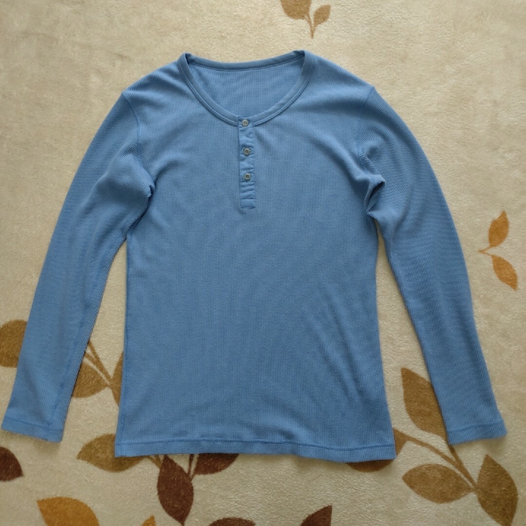 UNIQLO(ユニクロ)のUNIQLOユニクロ/長袖ワッフル生地カットソー/M/色違い2枚セット メンズのトップス(Tシャツ/カットソー(七分/長袖))の商品写真