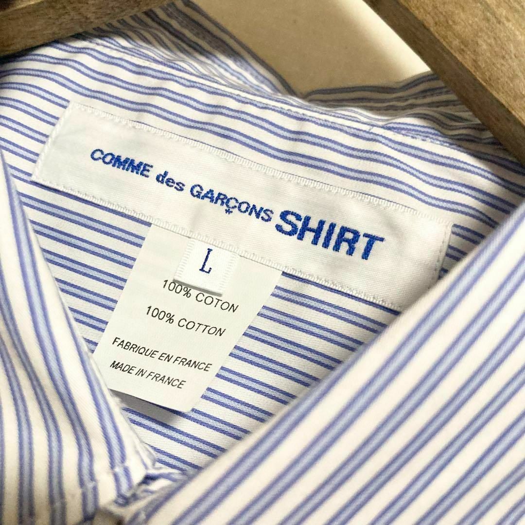 COMME des GARCONS SHIRT(コムデギャルソンシャツ)のLサイズ！COMME des GARCONS shirt 再構築ストライプシャツ その他のその他(その他)の商品写真