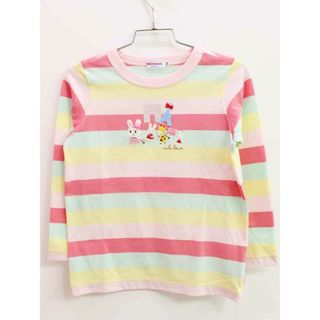 ミキハウス(mikihouse)の【春物 新入荷!】新品 未使用品♪ミキハウス/mikihouse♪110cm 長袖Tシャツ/長袖カットソー/ロンT ピンク系 子供服 キッズ kids 女の子 春秋 tops 623042(Tシャツ/カットソー)