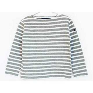 セントジェームス(SAINT JAMES)の【春物 新入荷!】[セントジェームス/SAINT JAMES]120cm 長袖カットソー/長袖Tシャツ/ロンT グレー×白【中古】子供服 キッズ kids 男の子 女の子 春秋 tops 223042(Tシャツ/カットソー)