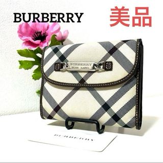 バーバリー(BURBERRY)の✨極希少✨美品✨BURBERRY バーバリー　折財布　ノバチェック　シルバーロゴ(財布)