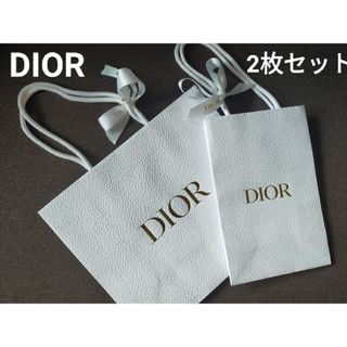 ディオール(Dior)のDIOR ディオール ショッパー 紙袋 2枚ｾｯﾄ ギフトラッピング プレゼント(ショップ袋)