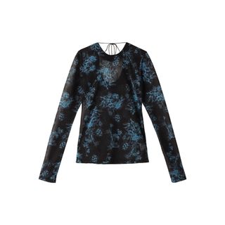 LE CIEL BLEU Flower Tattoo Bodysuit