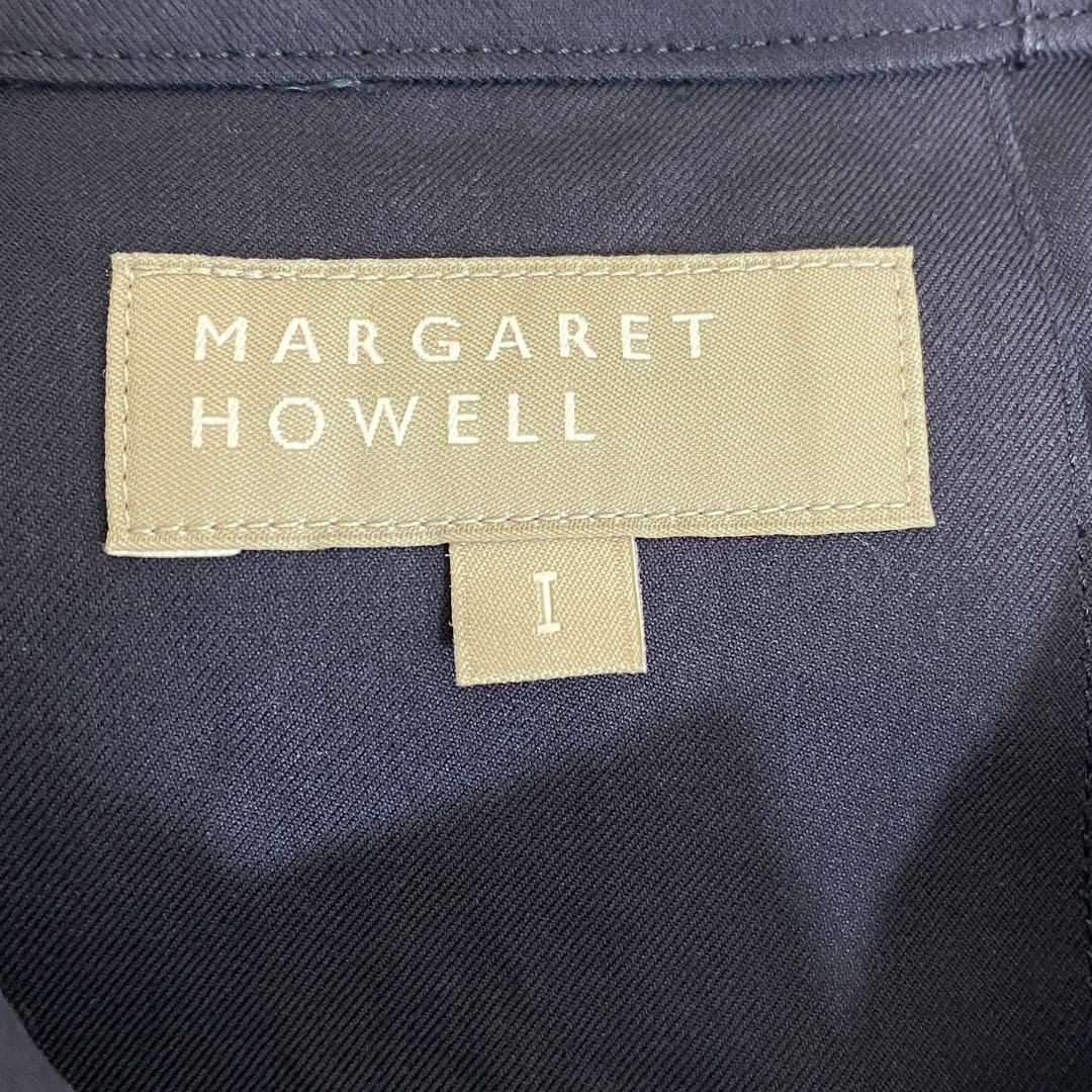 MARGARET HOWELL(マーガレットハウエル)のマーガレットハウエル　コットンツイルステンカラーコート　ネイビー　1 春秋兼用 レディースのジャケット/アウター(トレンチコート)の商品写真
