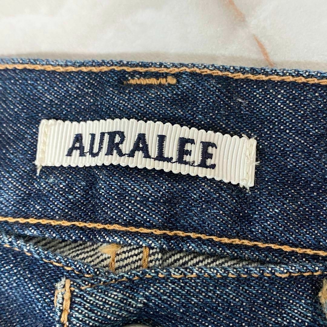 AURALEE(オーラリー)のオーラリー　ハードツイルデニム5Pパンツ　インディゴ　濃紺　25 レディース レディースのパンツ(デニム/ジーンズ)の商品写真