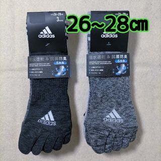 アディダス(adidas)の5本指ソックス アディダス 靴下 メンズ 26~28cm 6足(ソックス)