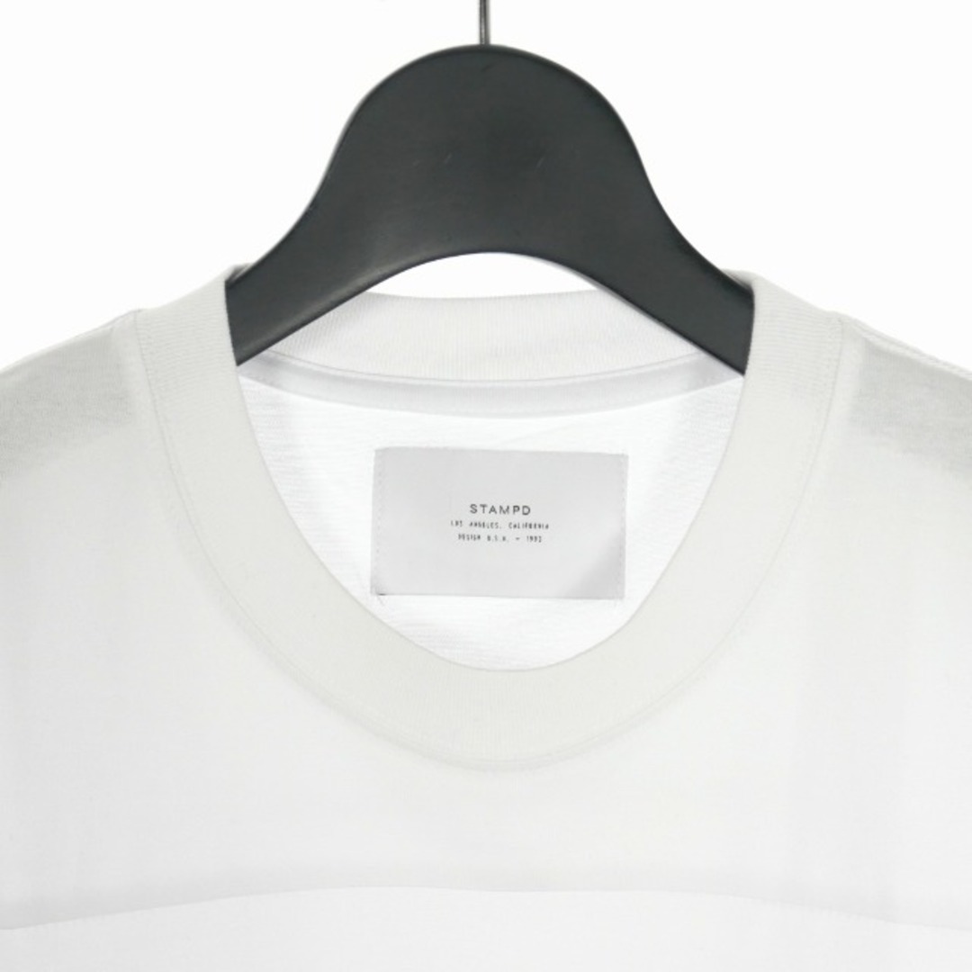 スタンプド STAMPD 19SS ラインプリント Tシャツ 半袖 S 白 メンズのトップス(Tシャツ/カットソー(半袖/袖なし))の商品写真