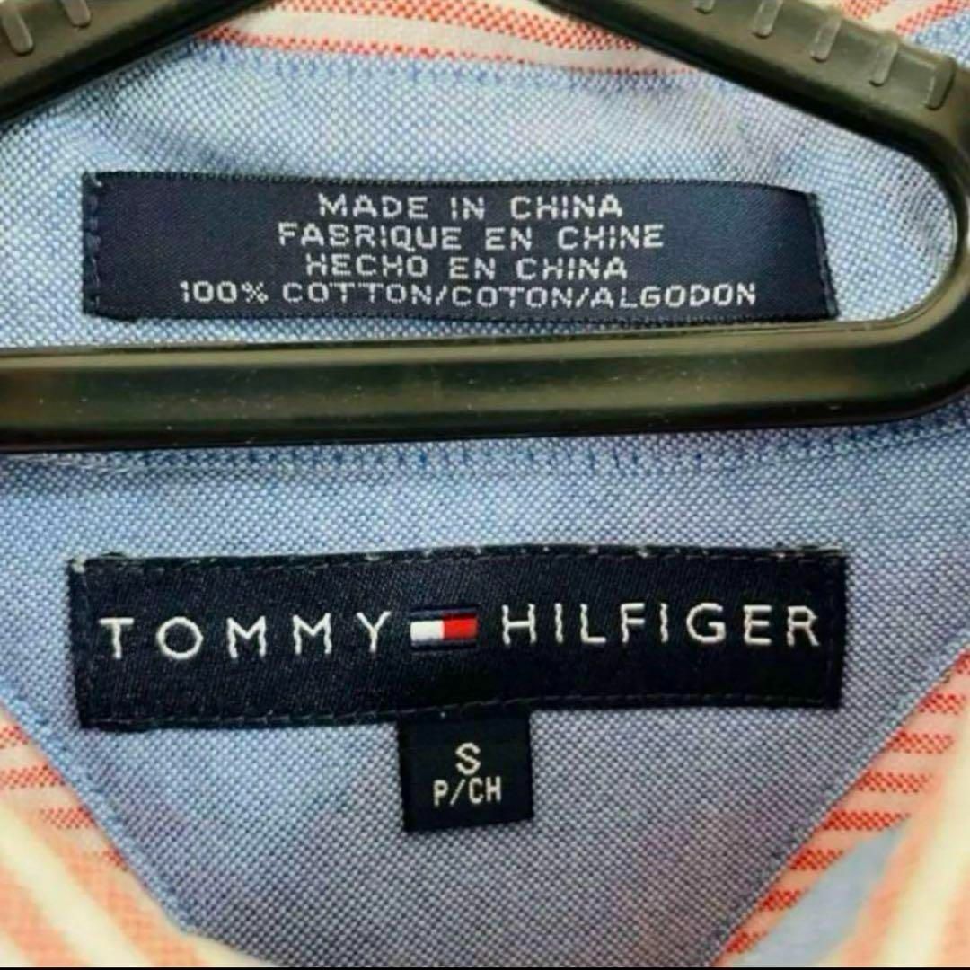 TOMMY HILFIGER(トミーヒルフィガー)の【希少】トミーヒルフィガー BDシャツ ストライプシャツ 長袖シャツ 刺繍ロゴ メンズのトップス(シャツ)の商品写真