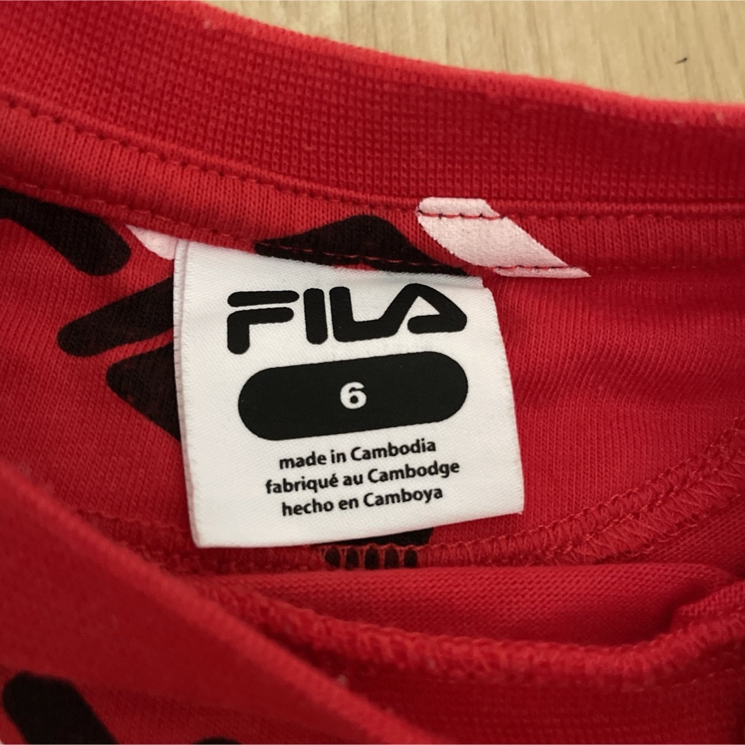 FILA(フィラ)のFILA 半袖　120 キッズ/ベビー/マタニティのキッズ服男の子用(90cm~)(Tシャツ/カットソー)の商品写真