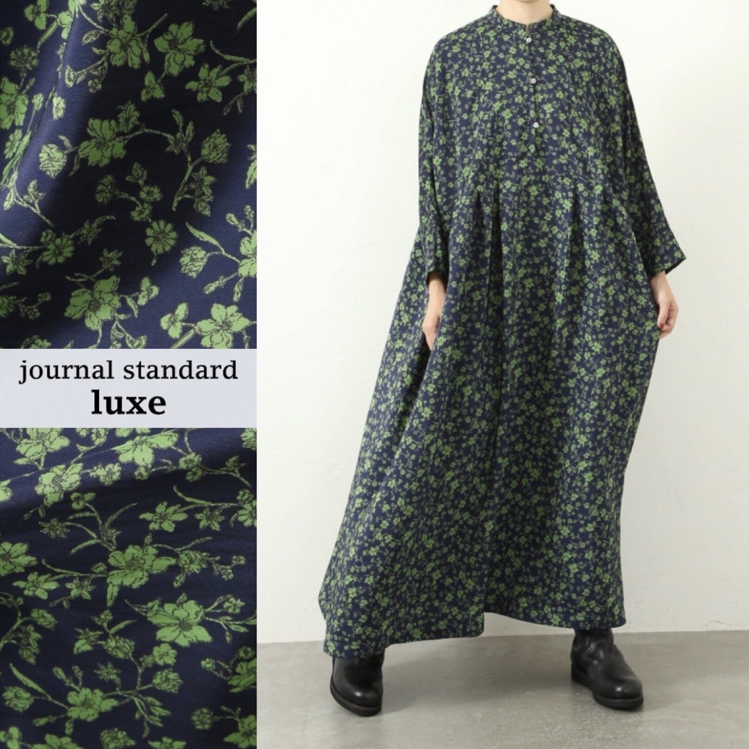 JOURNAL STANDARD(ジャーナルスタンダード)のjournal standard luxe フラワーデシン ampleプルワンピ レディースのワンピース(ロングワンピース/マキシワンピース)の商品写真