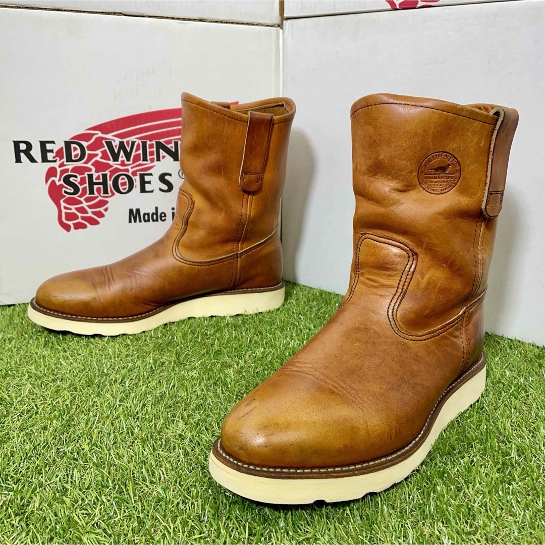 REDWING(レッドウィング)の【安心品質0298】廃盤レッドウイング866ブーツ26-27送料無料ペコス犬刻 メンズの靴/シューズ(ブーツ)の商品写真