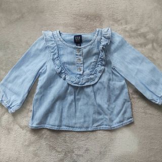 ベビーギャップ(babyGAP)のGAP  ベビー  デニムシャツ  80(シャツ/カットソー)