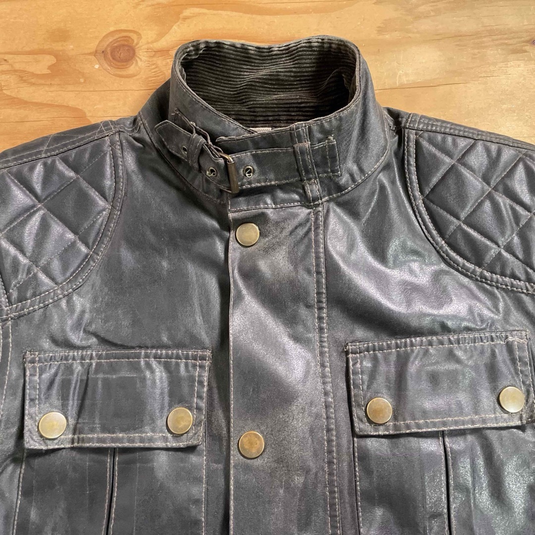 BELSTAFF(ベルスタッフ)の☆ベルスタッフ S.ICON ワックスコットンジャケット ブラック/S（L相当） メンズのジャケット/アウター(ライダースジャケット)の商品写真