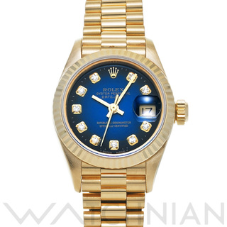 ロレックス(ROLEX)の中古 ロレックス ROLEX 69178G S番(1993年頃製造) ブルー・グラデーション /ダイヤモンド レディース 腕時計(腕時計)